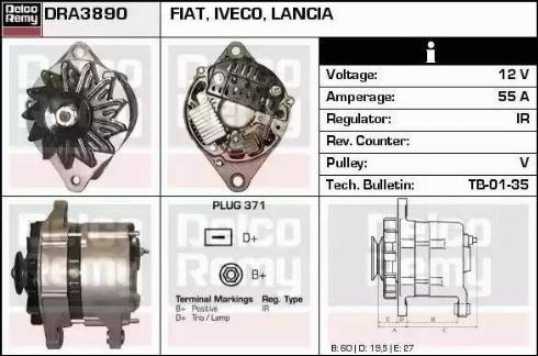 Remy DRA3890 - Ģenerators adetalas.lv