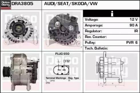 Remy DRA3805 - Ģenerators adetalas.lv