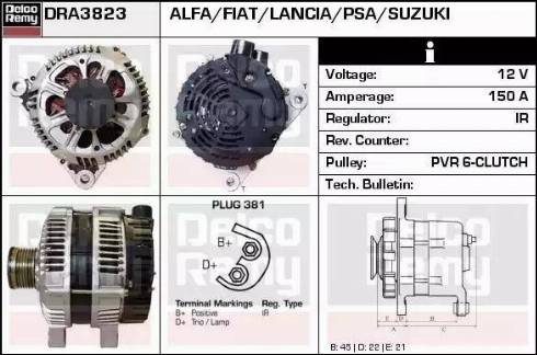 Remy DRA3823 - Ģenerators adetalas.lv