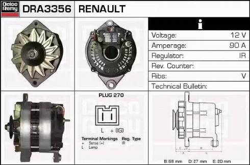 Remy DRA3356 - Ģenerators adetalas.lv