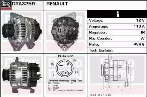 Remy DRA3259 - Ģenerators adetalas.lv