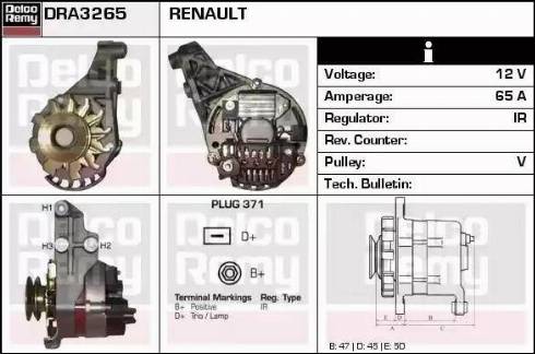 Remy DRA3265 - Ģenerators adetalas.lv