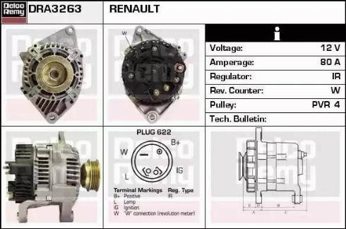 Remy DRA3263 - Ģenerators adetalas.lv