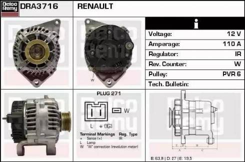 Remy DRA3716 - Ģenerators adetalas.lv