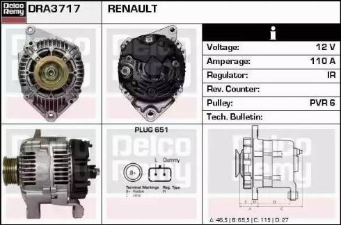 Remy DRA3717 - Ģenerators adetalas.lv