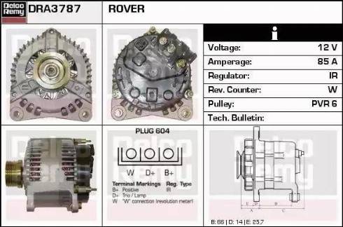 Remy DRA3787 - Ģenerators adetalas.lv