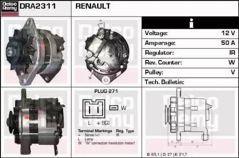 Remy DRA2311 - Ģenerators adetalas.lv