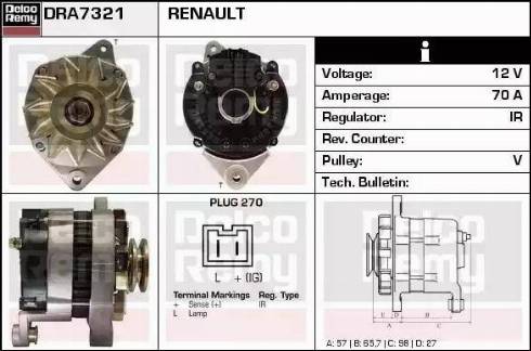 Remy DRA7321 - Ģenerators adetalas.lv