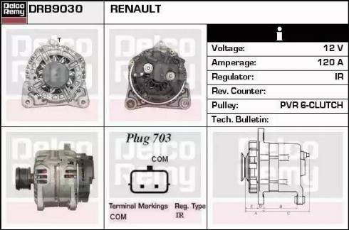 Remy DRB9030 - Ģenerators adetalas.lv