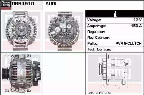 Remy DRB4910 - Ģenerators adetalas.lv