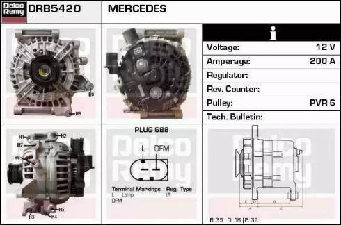 Remy DRB5420 - Ģenerators adetalas.lv