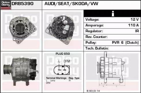 Remy DRB5390 - Ģenerators adetalas.lv