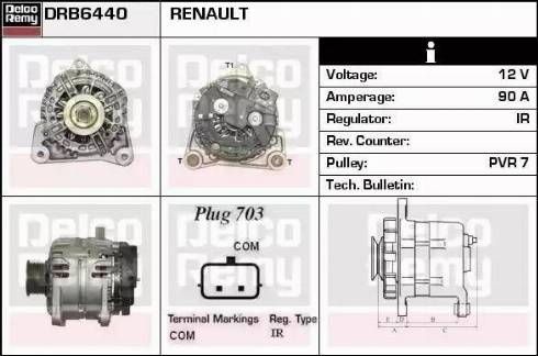 Remy DRB6440 - Ģenerators adetalas.lv