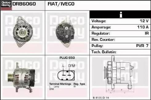 Remy DRB6060 - Ģenerators adetalas.lv