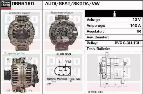 Remy DRB6180 - Ģenerators adetalas.lv