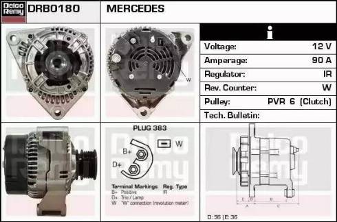 Remy DRB0180 - Ģenerators adetalas.lv