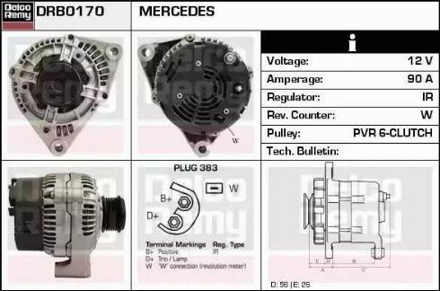 Remy DRB0170 - Ģenerators adetalas.lv