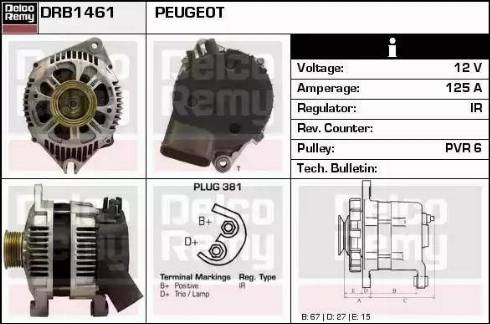 Remy DRB1461 - Ģenerators adetalas.lv