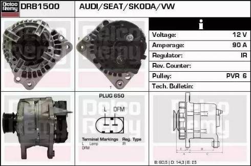 Remy DRB1500 - Ģenerators adetalas.lv