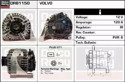 Remy DRB1150 - Ģenerators adetalas.lv