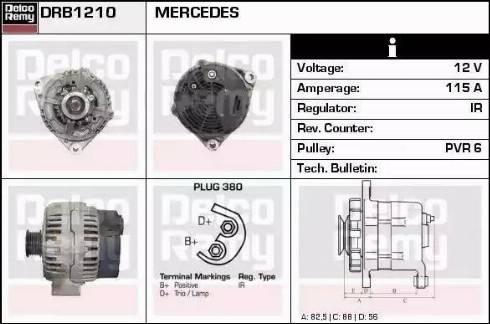 Remy DRB1210 - Ģenerators adetalas.lv