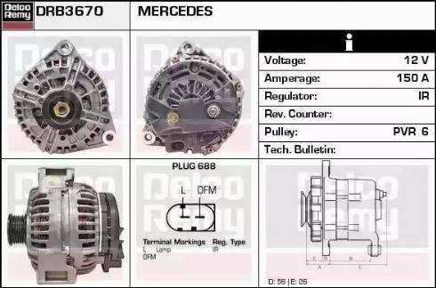 Remy DRB3670 - Ģenerators adetalas.lv