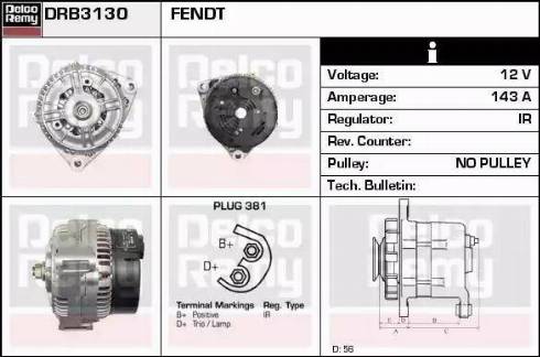 Remy DRB3130 - Ģenerators adetalas.lv