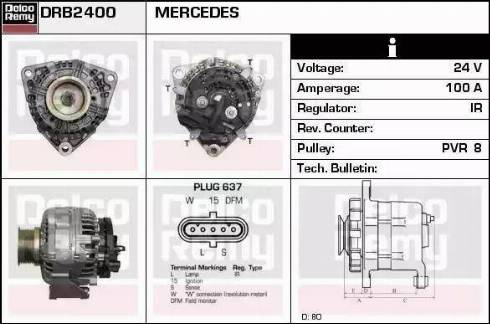 Remy DRB2400X - Ģenerators adetalas.lv