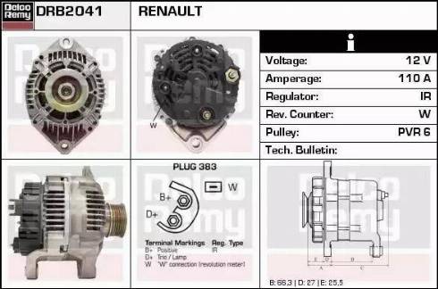 Remy DRB2041 - Ģenerators adetalas.lv