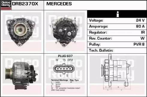 Remy DRB2370X - Ģenerators adetalas.lv