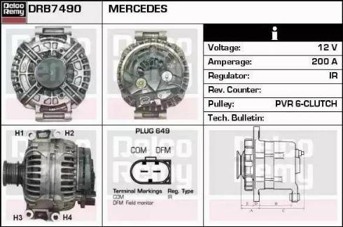 Remy DRB7490 - Ģenerators adetalas.lv