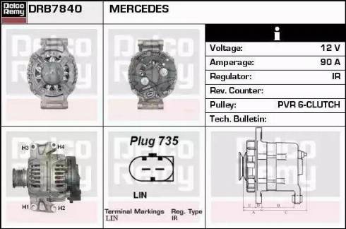 Remy DRB7840 - Ģenerators adetalas.lv