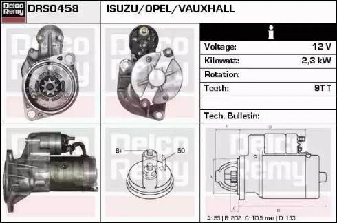 Remy DRS0458 - Starteris adetalas.lv