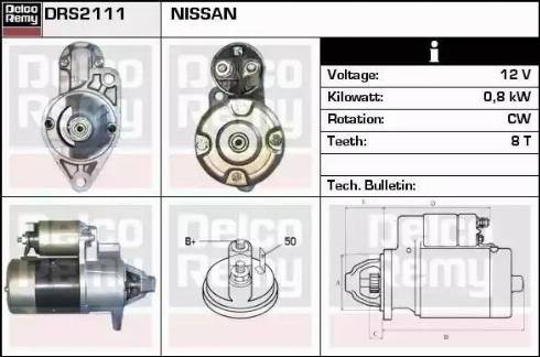 Remy DRS2111 - Starteris adetalas.lv