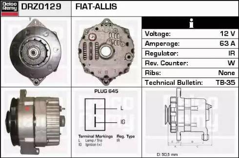 Remy DRZ0129 - Ģenerators adetalas.lv