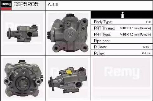 Remy DSP5205 - Hidrosūknis, Stūres iekārta adetalas.lv