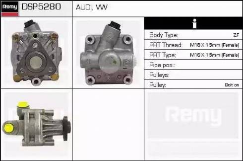 Remy DSP5280 - Hidrosūknis, Stūres iekārta adetalas.lv