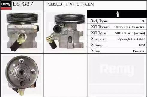 Remy DSP337 - Hidrosūknis, Stūres iekārta adetalas.lv