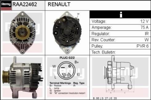 Remy RAA22462 - Ģenerators adetalas.lv