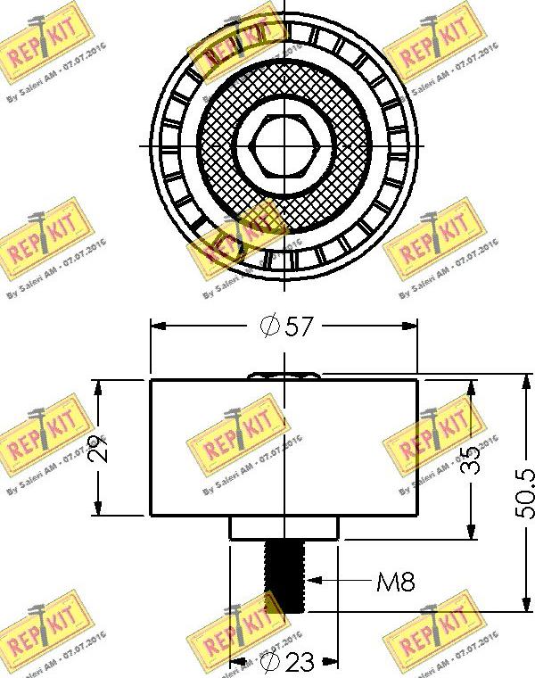 REPKIT RKT1839 - Parazīt / Vadrullītis, Zobsiksna adetalas.lv