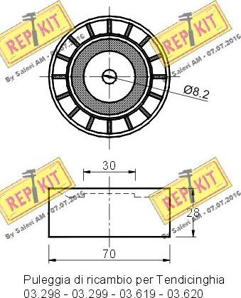 REPKIT RKT1229 - Parazīt / Vadrullītis, Ķīļrievu siksna adetalas.lv