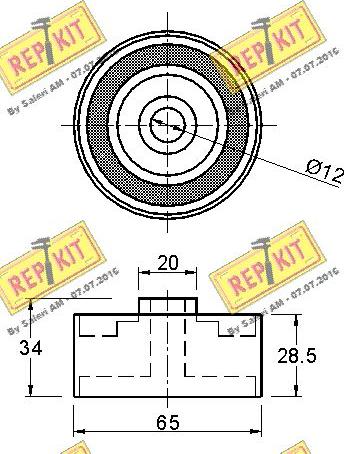 REPKIT RKT2952 - Parazīt / Vadrullītis, Zobsiksna adetalas.lv