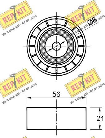 REPKIT RKT2559 - Parazīt / Vadrullītis, Ķīļrievu siksna adetalas.lv