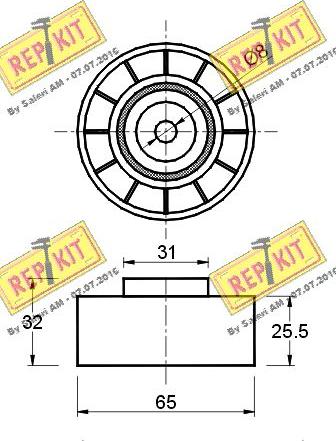 REPKIT RKT2166 - Parazīt / Vadrullītis, Ķīļrievu siksna adetalas.lv