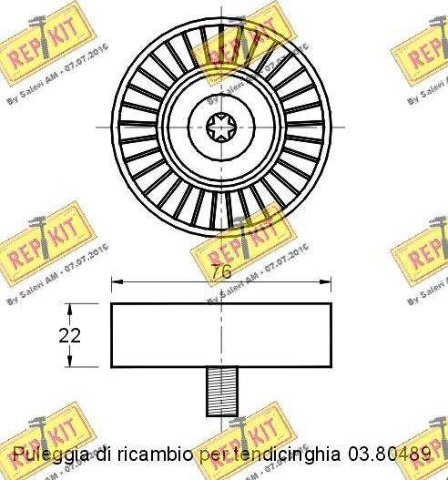 REPKIT RKT2200 - Parazīt / Vadrullītis, Ķīļrievu siksna adetalas.lv