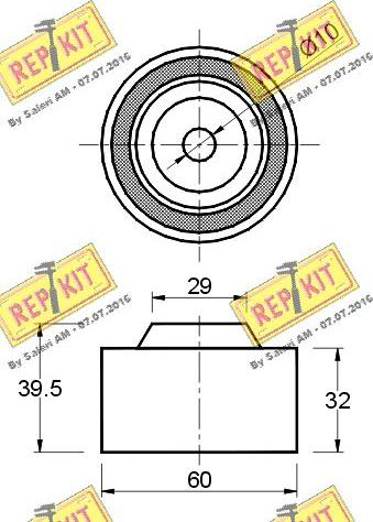 REPKIT RKT2223 - Parazīt / Vadrullītis, Zobsiksna adetalas.lv