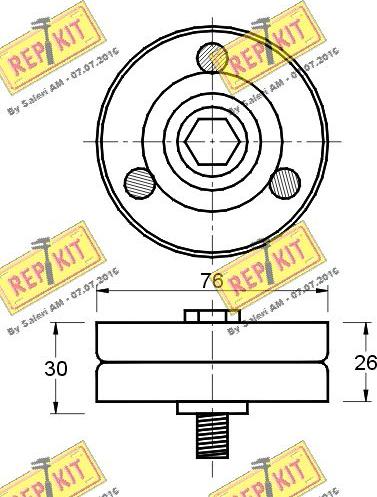 REPKIT RKT2279 - Parazīt / Vadrullītis, Ķīļrievu siksna adetalas.lv