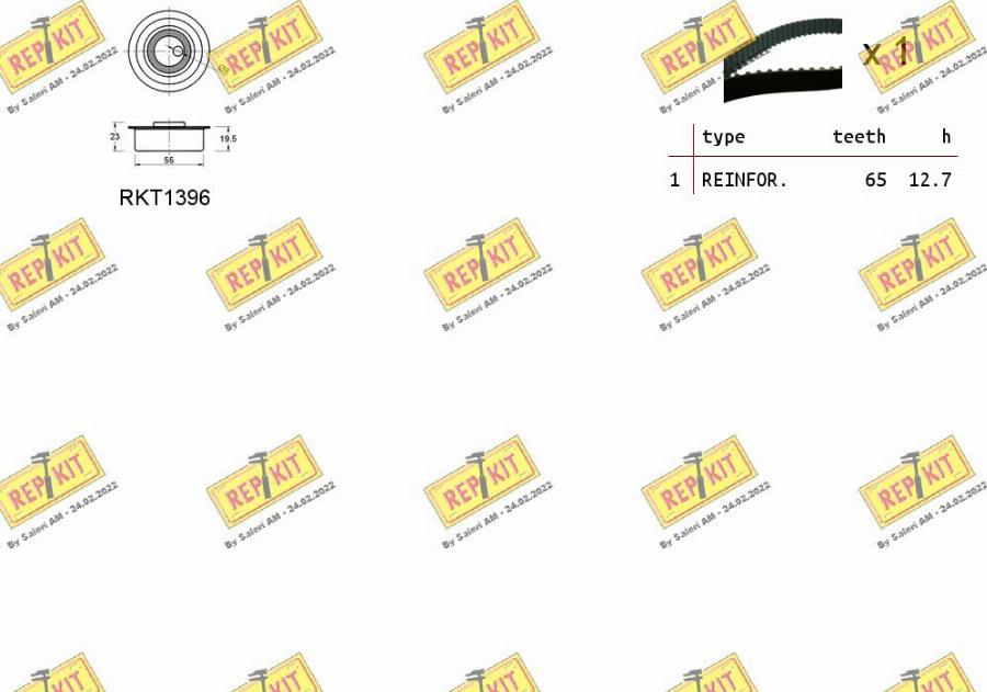 REPKIT RKTK0998 - Zobsiksnas komplekts adetalas.lv