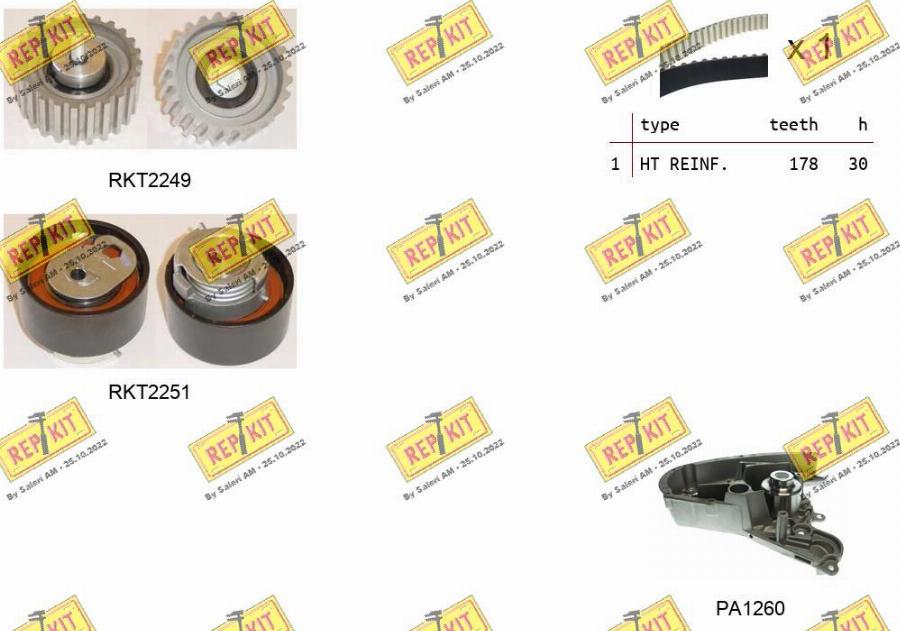 REPKIT RKTK0925PA - Ūdenssūknis + Zobsiksnas komplekts adetalas.lv