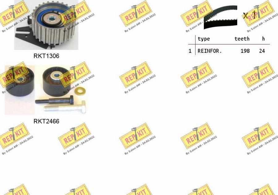 REPKIT RKTK0927 - Zobsiksnas komplekts adetalas.lv